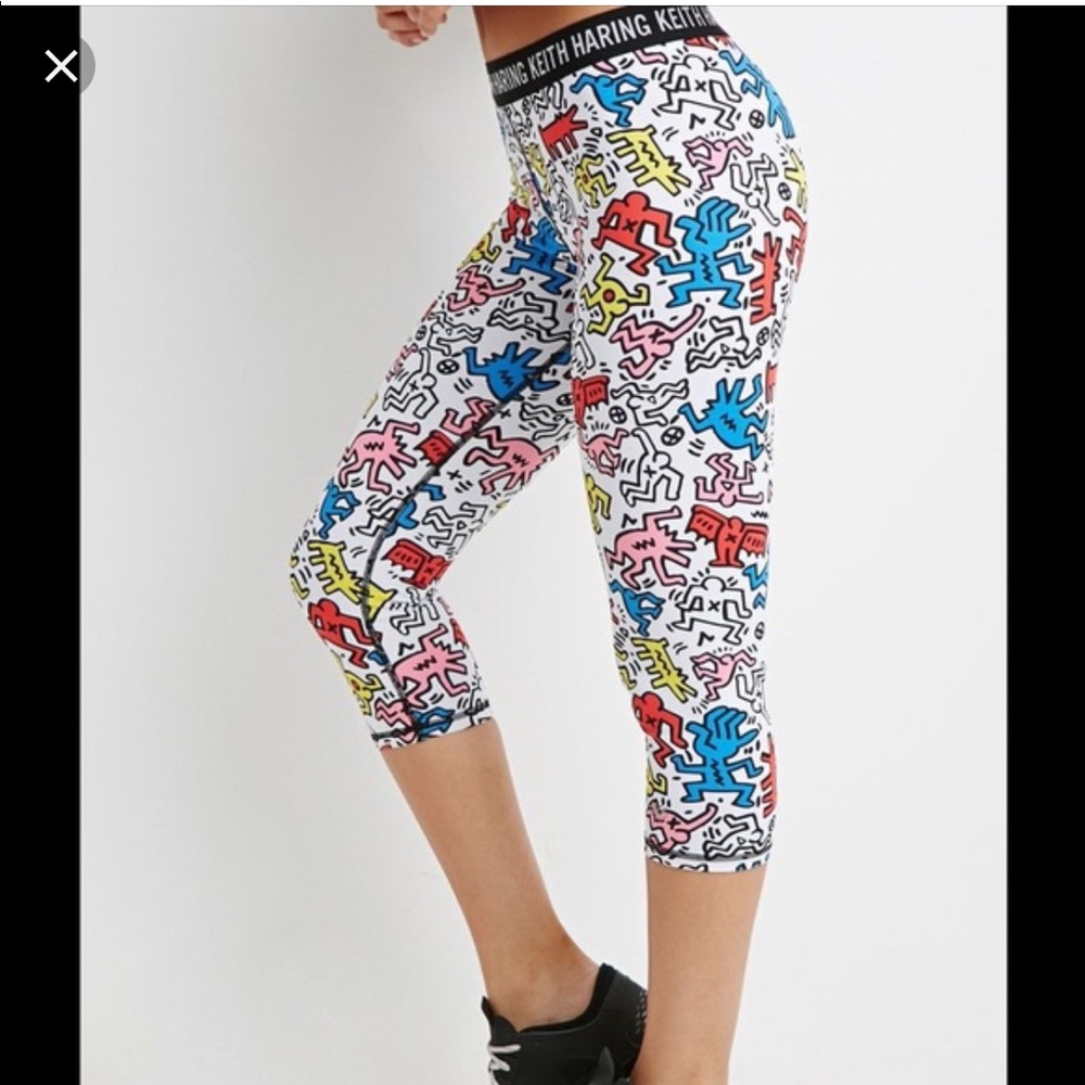 F21 Keith Haring Workout Pants